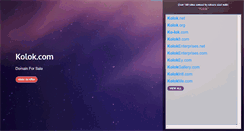 Desktop Screenshot of kolok.com