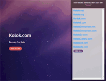 Tablet Screenshot of kolok.com